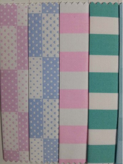 DG- SNYU 緞條CVC 30*30/133*76 細斜紋C 40*40/133*72 大方格C 20*20/108*58 耐漂白水 耐氯漂 制服 Anti bleaching bleaching resistant 側面照